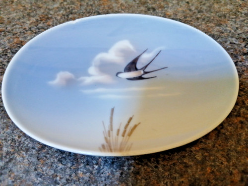 Swallow bird trinket pin dish - bird,