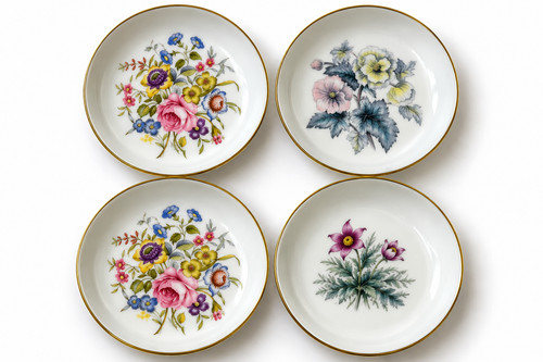 Royal worcester floral pin - royal,