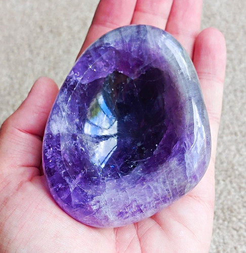 Vintage amethyst pin dish - pin,