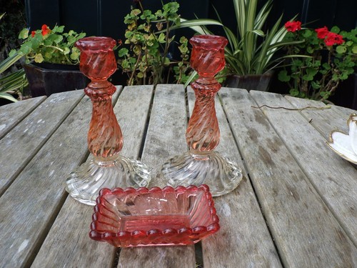 Antique bacarrat amberina - bacarrat,