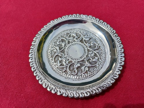 Solid silver pin dish - solid,