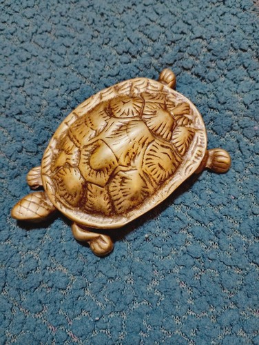 Brass turtle trinket - brass, box