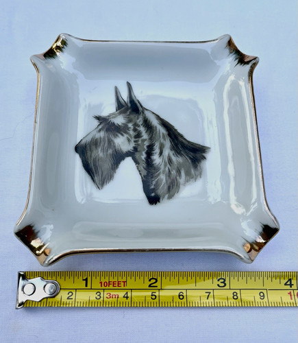 Schnauzer dog ceramic pottery - dog,