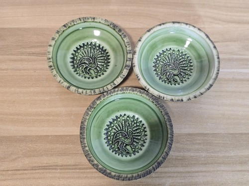 Vintage ceramic green maltese - green,