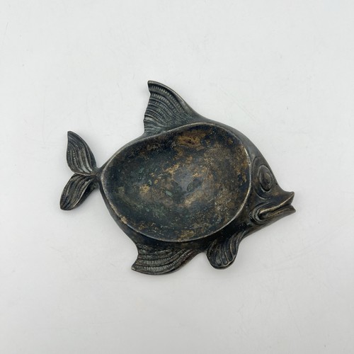 Vintage bronze fish - vintage,