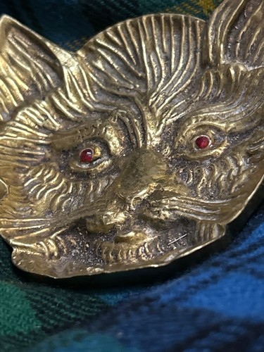 Vintage brass pin - brass, /