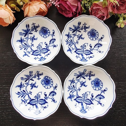 Set four meissen pin dish - a,