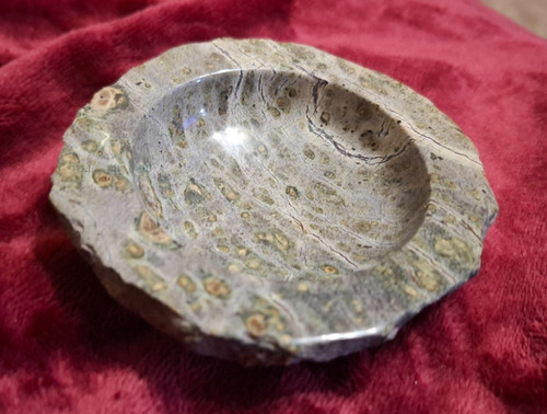 Green marble pin dish - pin,