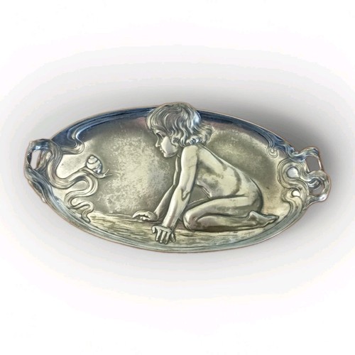 Antique wmf pewter - pewter, tray