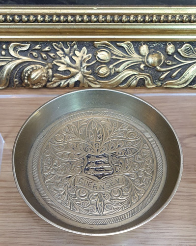 Brass trinket dish guernsey - trinket,