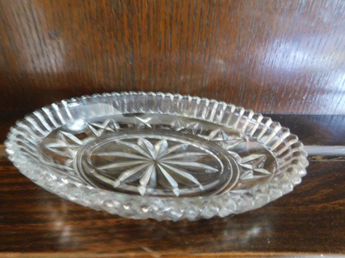 Vintage glass trinket dish - vintage,